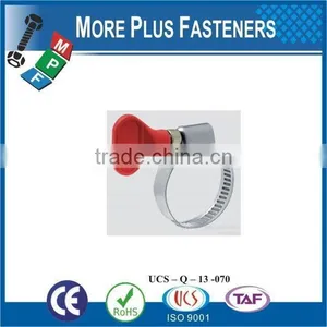 Made in Taiwan Stainless Steel German Type Hose Clamp Small Hose Clamps Butterfly Handle Type thumbnail-3