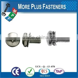 Taiwan Stainless Steel Copper Brass Aluminum Square Washer Hex Head Sem Screw thumbnail-1