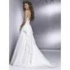 High Quality Taffeta Spaghetti Material Beaded Bridal Wedding Gown Custom Made thumbnail-2