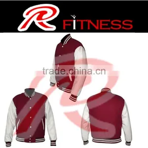 Wool Varsity Jacket , Leather Sleeves Varsity Jackets Wool Body, Professional Varsity Jackets for Men thumbnail-5