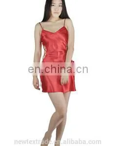 2016 Sexy Red Family Bathrobe Sleepwear Transparent Chemise Lingerie thumbnail-1