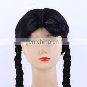 New Long Straight Two Braid Wigs thumbnail-2