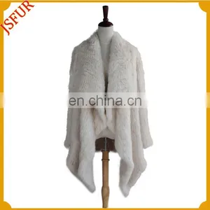 Hot Sale Fashion Wholesale Warm Rabbit Fur Coat thumbnail-1