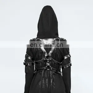 Punk Rave Gothic Black Top Costume Harness S-218 thumbnail-3
