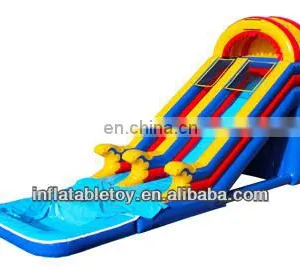 2014 New 20ft Rainbow Inflatable Slide, Inflatable Water Slide With Pool thumbnail-1