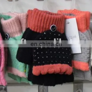 Novelty Fox Flip Top Poly/cotton Knitted Glove,cheap Cotton Knitted thumbnail-1