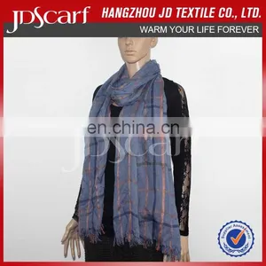 Wholesale Fashionable Women Plaid Scarf thumbnail-3
