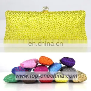 No.1802A Yellow Color Clutch Evening Party Bags,evening Clutch Bags,multicolor Crystal Clutch Bags thumbnail-1