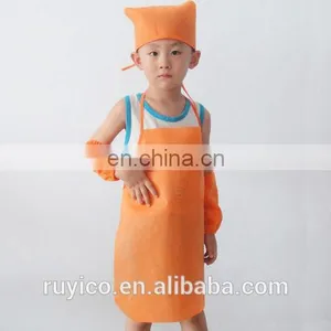 Cheap Wholesale Disposable Nonwoven Kids Apron / Children Drawing Apron thumbnail-1