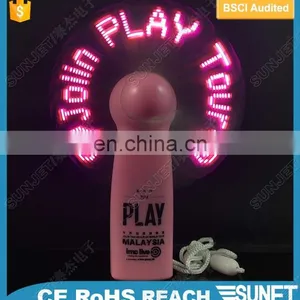 Custom Led Message 4'' Aaa Battery Led Mini Travel Fan thumbnail-3