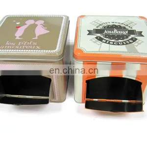 Square Cookies Tin Box With Window thumbnail-1
