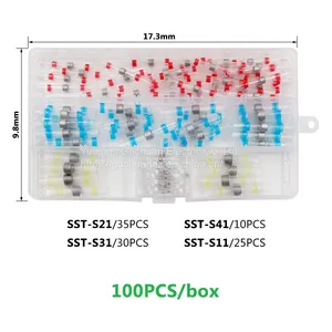 Hot Selling 100pcs Boxed Heat Shrinkable Waterproof Insulated Solder Tube Series Combination Terminal thumbnail-4