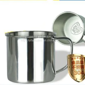 Stainless Steel Double Walled Mugs Metal Coffee & Tea Insulated Cup Mug With Handles thumbnail-2