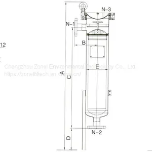SS Bag Filter Housing – Single Bag Side Entrance thumbnail-2