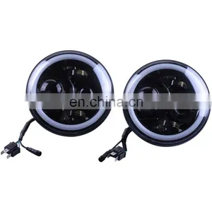 for Jeep RGB Led Headlight Mobile Phone Control Led Head Lamp With Led Ring thumbnail-3
