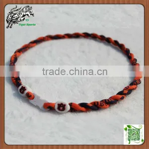 NCAA Auburn University Sports Twisted Tornado Necklace thumbnail-1
