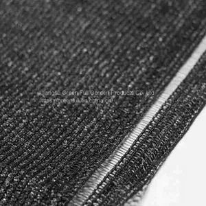 220gsm Heavy Density Black Shade Net With Knitted Eyelet Shading Fence Net thumbnail-1