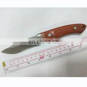 Hunting Knife Rosewood Handle Camping Knife Stainless Steel Fixed Blade Knife thumbnail-3