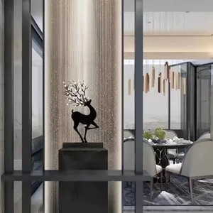 High-Class Decorative Fabric Laminated Glass Art Glass Fabric Wire Glass for Bathroom Living Room thumbnail-4
