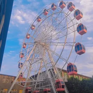 Play Setup Fairground Attraction Commercial Christmas Led Village Outdoor Portable Theme Amusement Park Ferris Wheel for Adults thumbnail-1