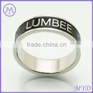 Professional Factory Tension Settling CZ Stone Stainless Steel Finger Ring for Men thumbnail-6