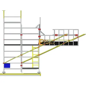 High-Rise Building Working Platform Outer Aluminium Cantilever Scaffold Tower System thumbnail-1