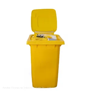 120 Litre Wheeled Bin Oil Spill Kit For Warehouse Oil Leakage thumbnail-4