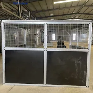 Heavy-Duty Steel Horse Shelter With Removable Roof - Weatherproof Stable for Outdoor Pasture, Equine Protection & Easy Assembly thumbnail-1