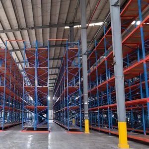 Heavy-Duty Adjustable Steel VNA Rack System for Double Deep Warehouse Storage thumbnail-5