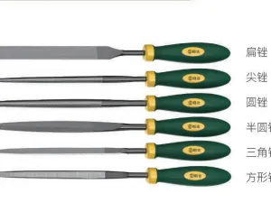 Dual‑Color Handle Needle File Set, 6‑Piece Precision Bearing Steel Assorted Files for Fine Deburring & Polishing thumbnail-1