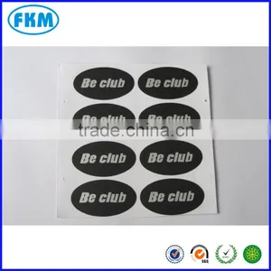 Black Round PVC Label Sticker thumbnail-1