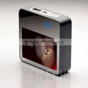 Promotional Gift Square Shape Metal Shell Led Display Advertising Battery Charger 6600mAh thumbnail-2