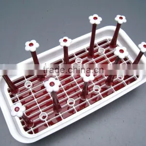 Plastic Cup Holders and Dish Flower Baby Bottle Drying thumbnail-3