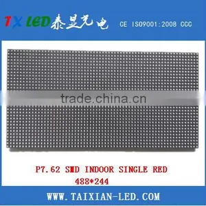 P7.62 Red Led Display Board Indoor Advertising Led Display Screen Modules thumbnail-2