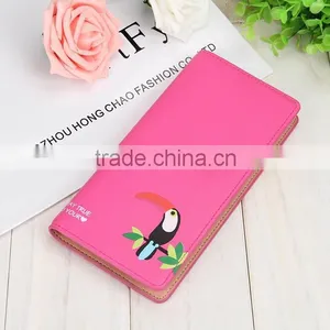 5 Colors Latest Cute Cartoon Woodpecker Pattern Leather Young Girl Wallet thumbnail-3