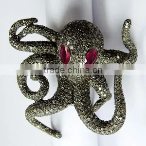 Celebarte Love !! Octopus Design Ruby & Diamond 925 Sterling Silver Ring, Gemstone Jewelry, Handmade Jewelry thumbnail-6