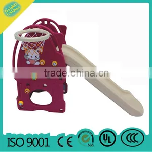 Kindergarten Kids Plastic Slide With Swing Combination , Baby Plastic Slide thumbnail-1