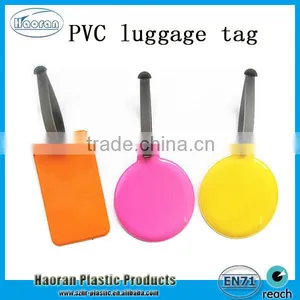Shinny Round Shape Soft PVC Luggage Tags thumbnail-1