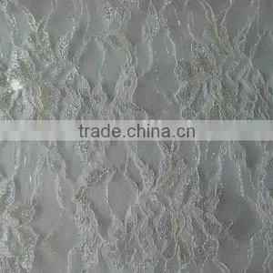 Poly White Lace Fabric thumbnail-1