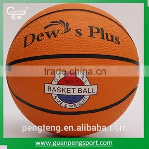 Orange Rubber Basketball thumbnail-1