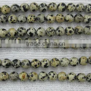 Dalmatine Jasper Round Bead for Necklace Decoration thumbnail-1