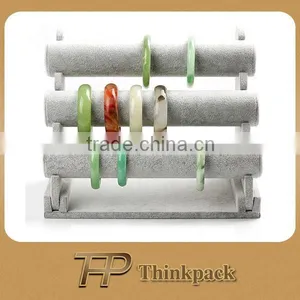 Grey Velvet Bracelet Display Rack thumbnail-1