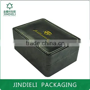 Unique Leather Double Watch Boxes With Stitching thumbnail-2