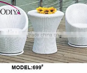 Antique PE Rattan Chair for Garden Furniture Set thumbnail-3
