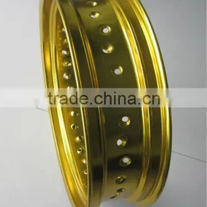 Hotsale !!! MT 3.50-17" Golden Color Supermotard 36 Spoke Wheel thumbnail-1