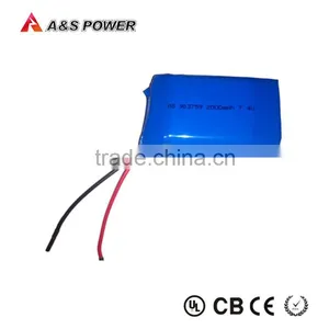 7.4V Rechargeable Lithium Polymer Battery 2000mAh With PCB 903759 thumbnail-1