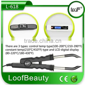 Professional Hair Extension Iron Suit for Nail Hair Extension Flat Plate Control Temp Type Constant Temp LCD Digital Display thumbnail-3