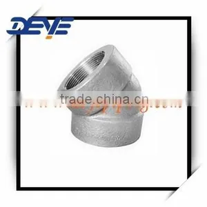 Forged 45DEG ELBOW With B16.11 Threaded Ends NPT/BSP 2000LBS 6000LBS 9000LBS thumbnail-1
