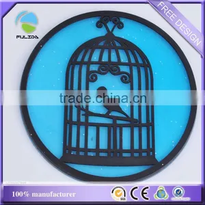 Birdcage Soft PVC Rubber Out-of-shape Mixed Pack Tea Drink Coaster thumbnail-3