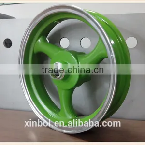 12 Inch Motorcycle Wheel Rim With Disc Brake, Bright Edge thumbnail-3